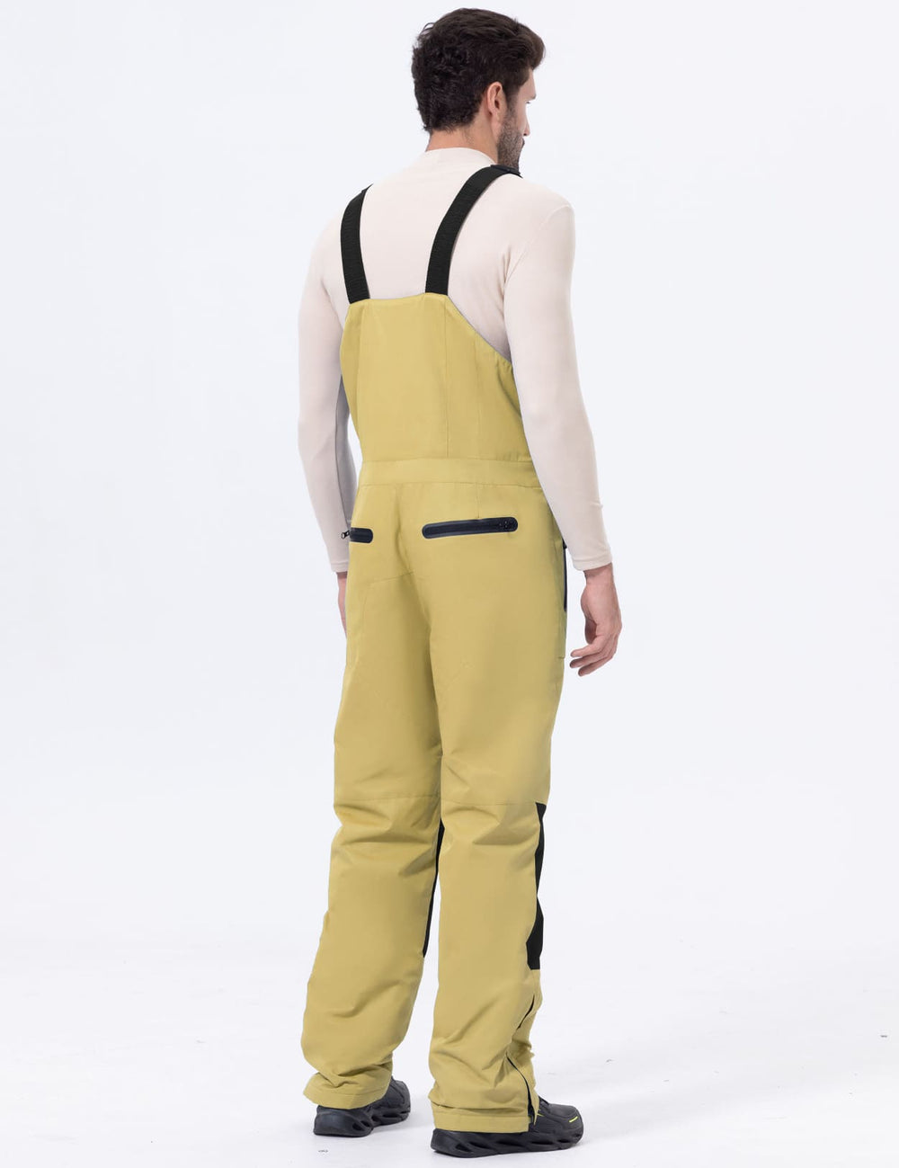 GEMYSE Men's Insulated Skiing Bibs Waterproof Snow Pants Winter Snowboarding Overalls