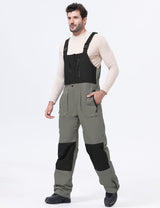 GEMYSE Men's Insulated Skiing Bibs Waterproof Snow Pants