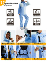 GEMYSE Women's Ski Snow Jackets and Pants Set