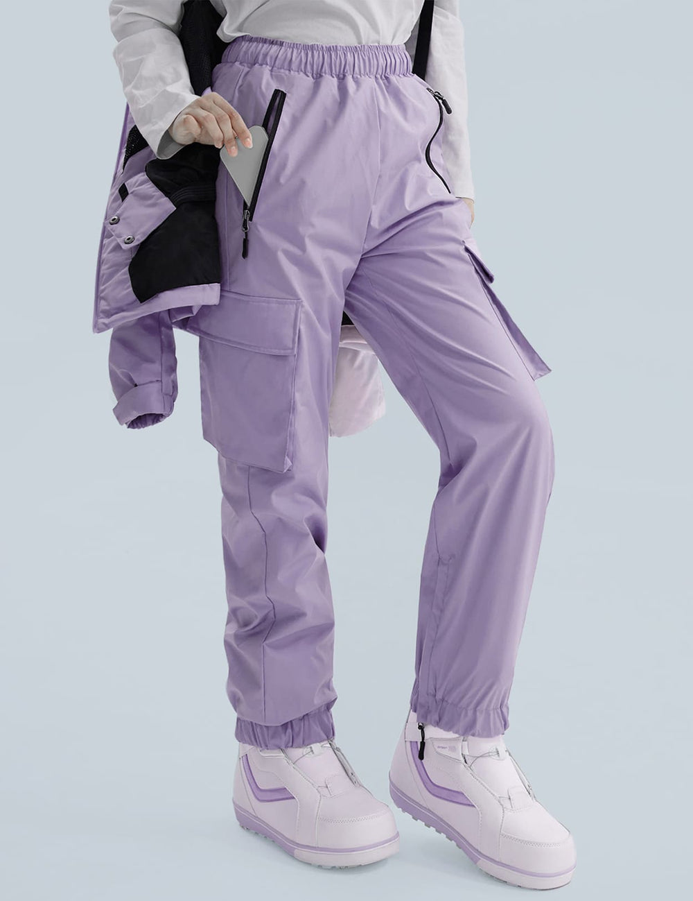 GEMYSE Women's Ski Snow Jackets and Pants Set Windproof Waterproof Snowsuit Warm Winter Snowboarding Insulated Coat