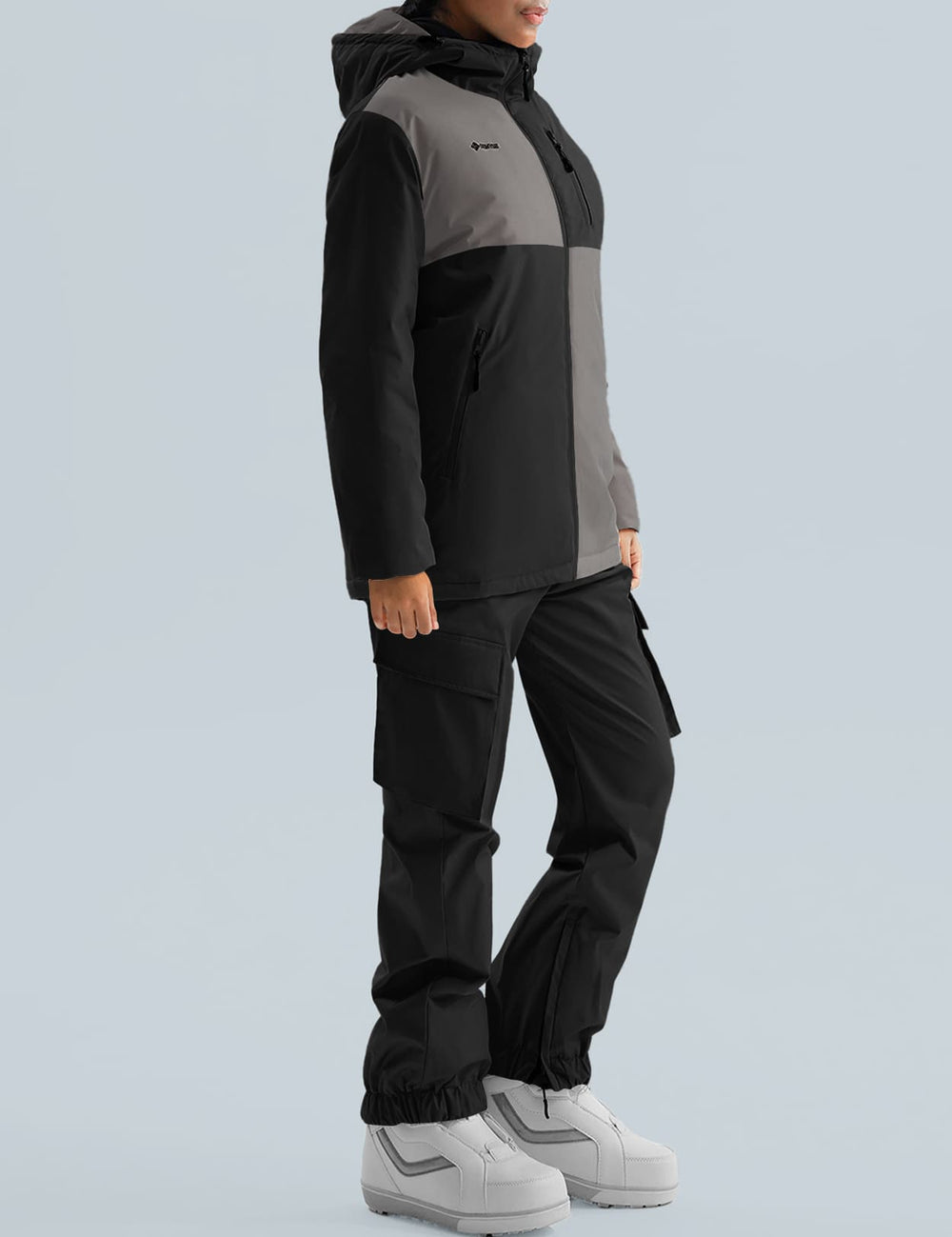 GEMYSE Women's Ski Snow Jackets and Pants Set Windproof Waterproof Snowsuit Warm Winter Snowboarding Insulated Coat