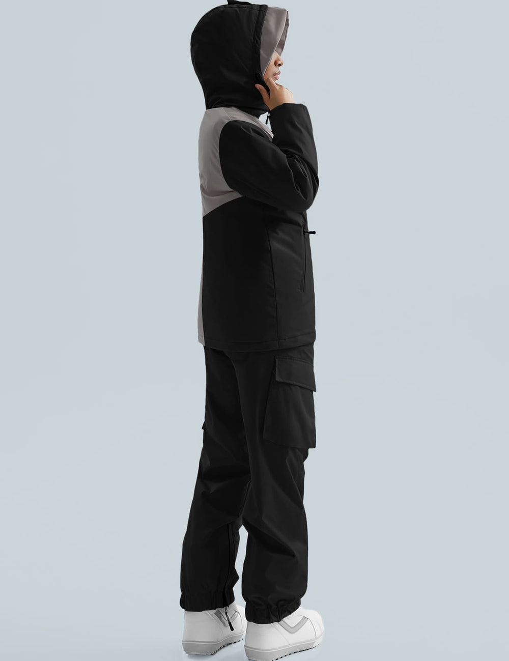 GEMYSE Women's Ski Snow Jackets and Pants Set Windproof Waterproof Snowsuit Warm Winter Snowboarding Insulated Coat