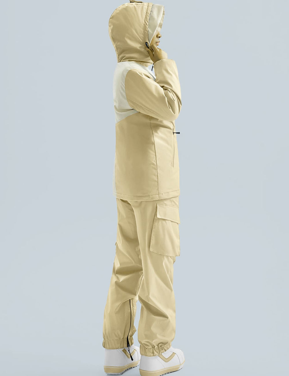 GEMYSE Women's Ski Snow Jackets and Pants Set Windproof Waterproof Snowsuit Warm Winter Snowboarding Insulated Coat