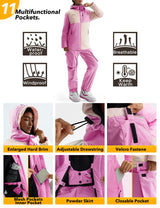 GEMYSE Women's Ski Snow Jackets and Pants Set
