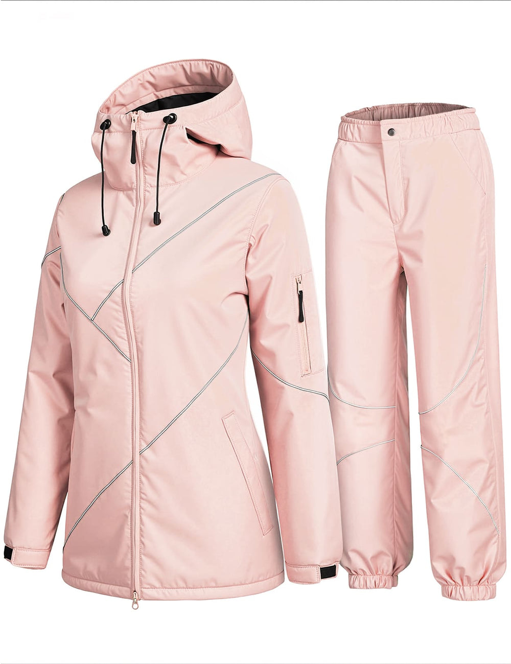 GEMYSE Women's Ski Snowsuit Waterproof Windproof Insulated Jacket and Pants Set