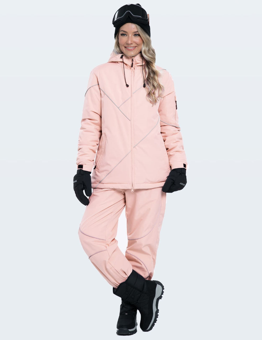 GEMYSE Women's Ski Snowsuit Waterproof Windproof Insulated Jacket and Pants Set