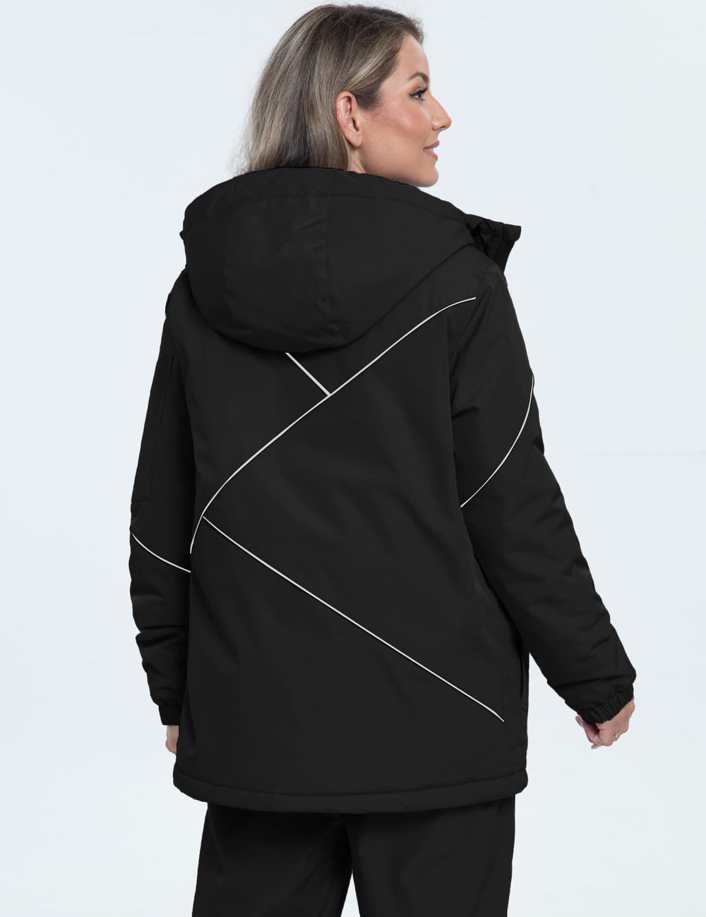 GEMYSE Women's Ski Snowsuit Waterproof Windproof Insulated Jacket and Pants Set