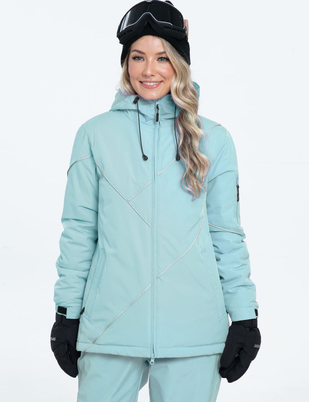 GEMYSE Women's Ski Snowsuit Waterproof Windproof Insulated Jacket and Pants Set