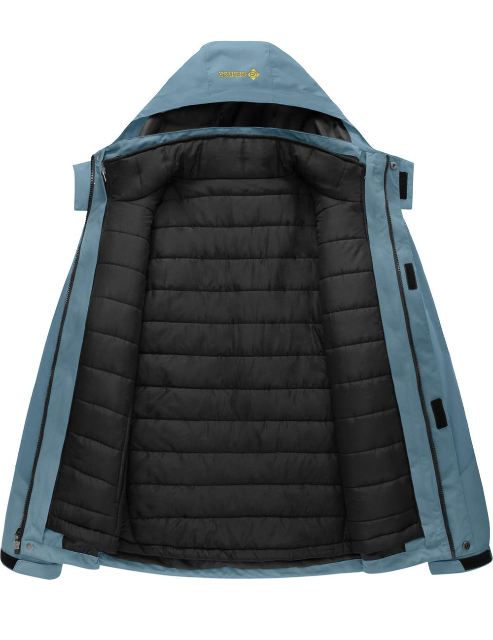 GEMYSE Men's Waterproof 3-in-1 Ski Snow Jacket Puffer Liner Insulated Winter Coat