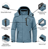 GEMYSE Men's Waterproof 3-in-1 Ski Snow Jacket Puffer Liner Insulated Winter Coat