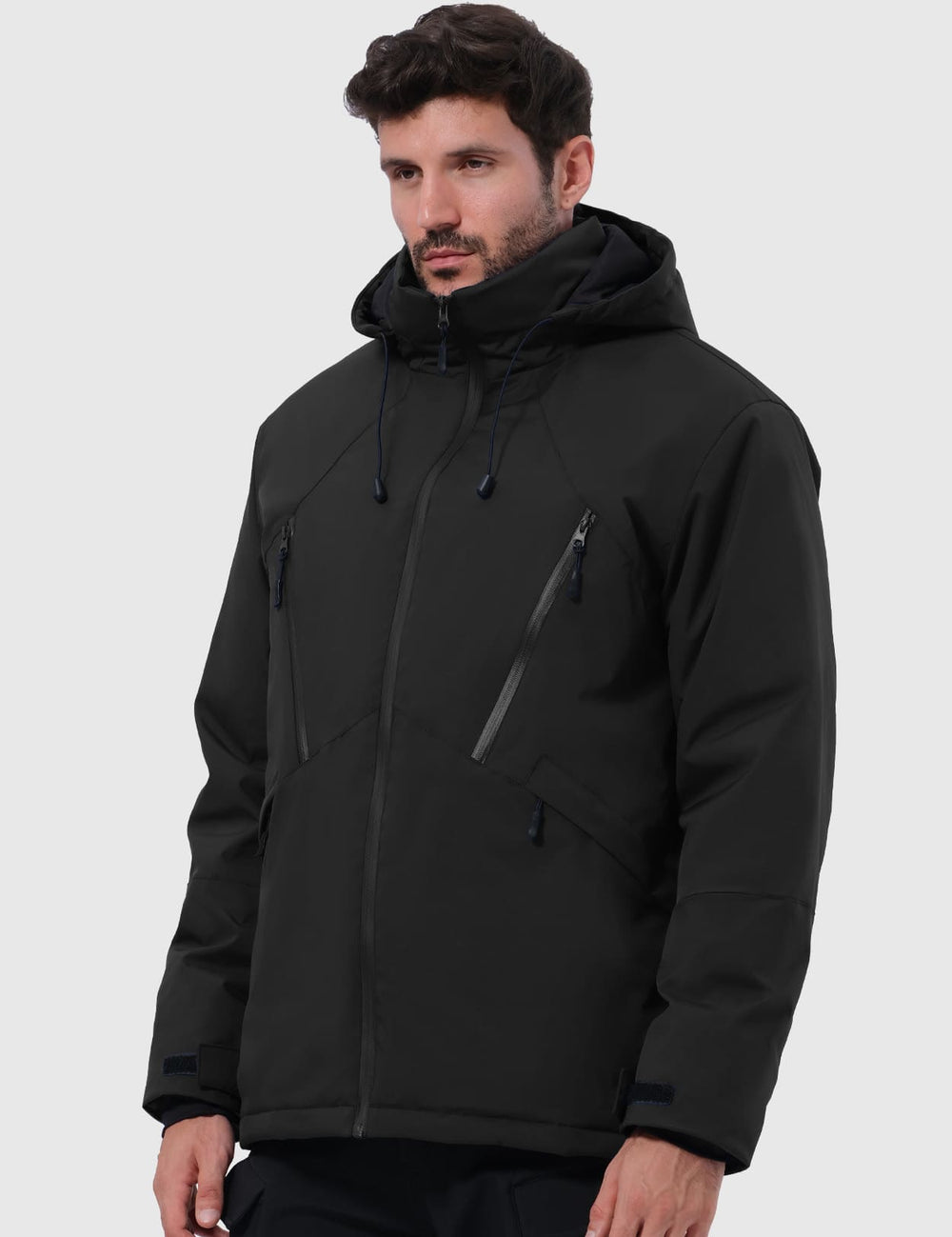 GEMYSE Men's Winter Ski Jacket Snow Coats Waterproof Snowboard Jacket Hooded insulated Windproof Parka With Multi-Pockets