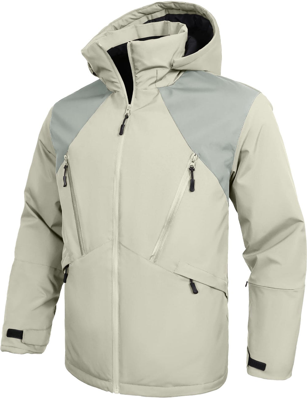 GEMYSE Men's Winter Ski Jacket Snow Coats Waterproof Snowboard Jacket Hooded insulated Windproof Parka With Multi-Pockets