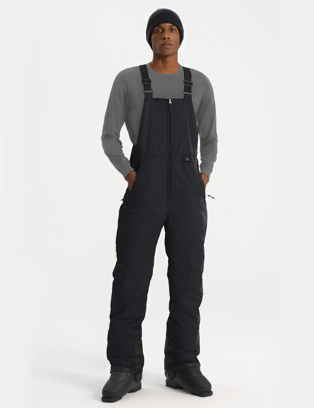 GEMYSE Men's Insulated Waterproof Ski Bib Overalls Winter Snowboarding Pants