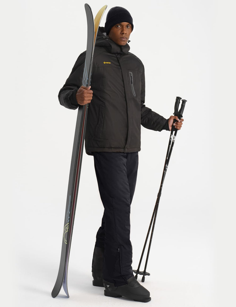 GEMYSE Men's Insulated Waterproof Ski Bib Overalls Winter Snowboarding Pants