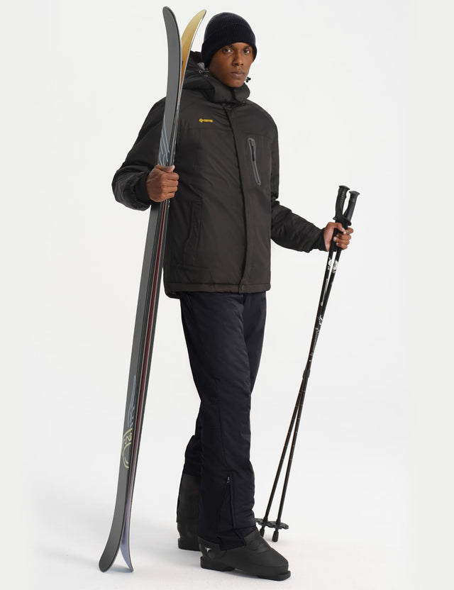 GEMYSE Men's Insulated Waterproof Ski Bib Pants