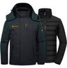 GEMYSE Men's Waterproof 3-in-1 Ski Snow Jacket Puffer Liner Insulated Winter Coat