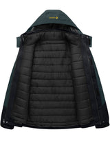 GEMYSE Men's Waterproof 3-in-1 Ski Snow Jacket Puffer Liner Insulated Winter Coat