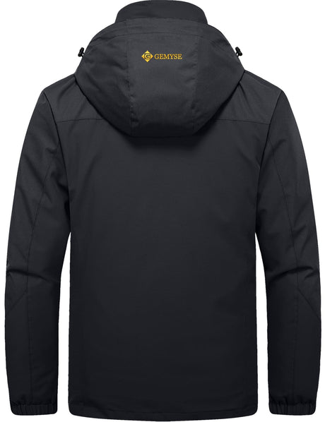 GEMYSE Men's Waterproof 3-in-1 Ski Snow Jacket Puffer Liner Insulated Winter Coat