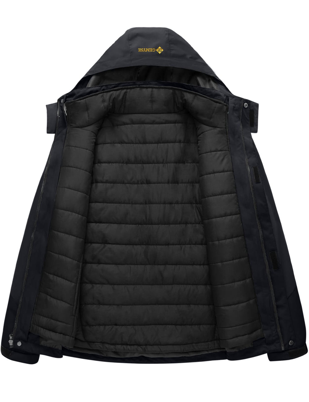 GEMYSE Men's Waterproof 3-in-1 Ski Snow Jacket Puffer Liner Insulated Winter Coat