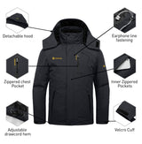 GEMYSE Men's Waterproof 3-in-1 Ski Snow Jacket Puffer Liner Insulated Winter Coat