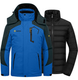 GEMYSE Men's Waterproof 3-in-1 Ski Snow Jacket Puffer Liner Insulated Winter Coat