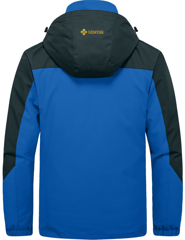 GEMYSE Men's Waterproof 3-in-1 Ski Snow Jacket Puffer Liner Insulated Winter Coat