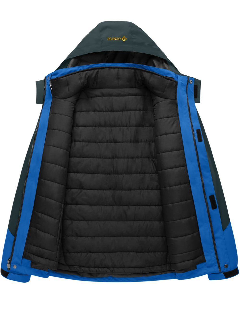 GEMYSE Men's Waterproof 3-in-1 Ski Snow Jacket Puffer Liner Insulated Winter Coat