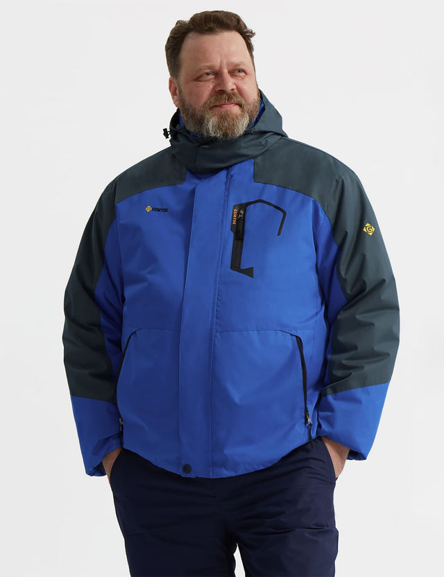 GEMYSE Men's Mountain Waterproof Ski Snow Jacket Winter Windproof Rain Jacket