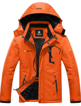 GEMYSE Men's Mountain Waterproof Ski Snow Jacket Winter Windproof Rain Jacket