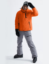 GEMYSE Men's Mountain Waterproof Ski Snow Jacket Winter Windproof Rain Jacket