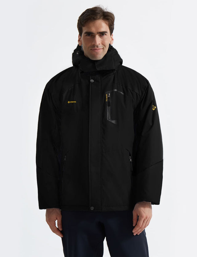 GEMYSE Men's Mountain Waterproof Ski Snow Jacket Winter Windproof Rain Jacket