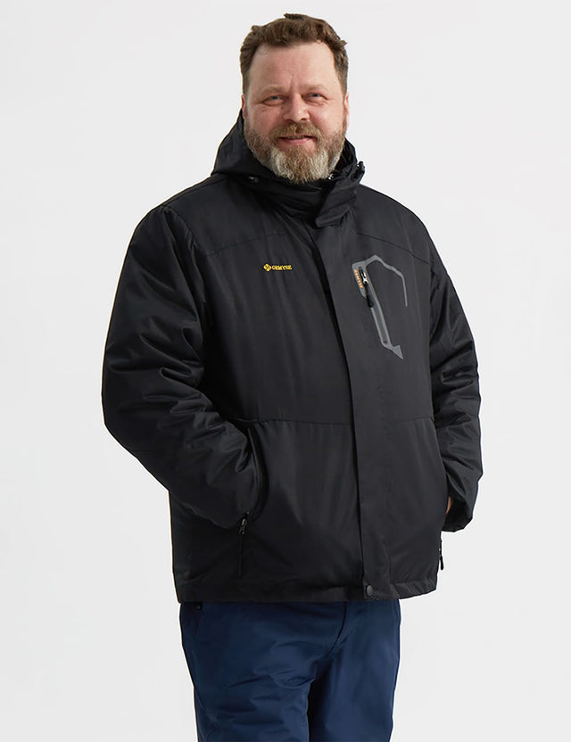 GEMYSE Men's Mountain Waterproof Ski Snow Jacket Winter Windproof Rain Jacket