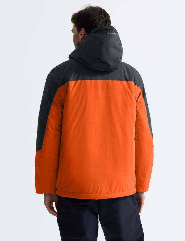 GEMYSE Men's Mountain Waterproof Ski Snow Jacket Winter Windproof Rain Jacket