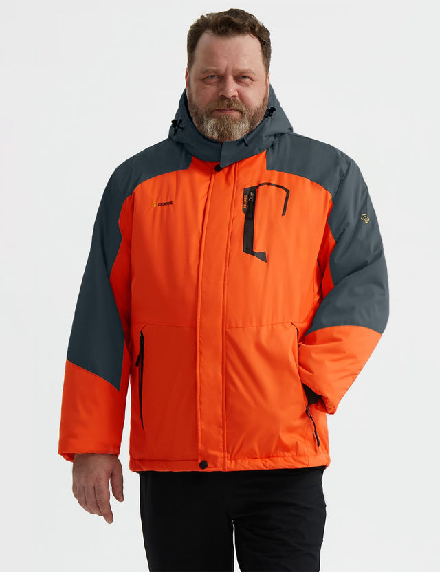 GEMYSE Men's Mountain Waterproof Ski Snow Jacket Winter Windproof Rain Jacket