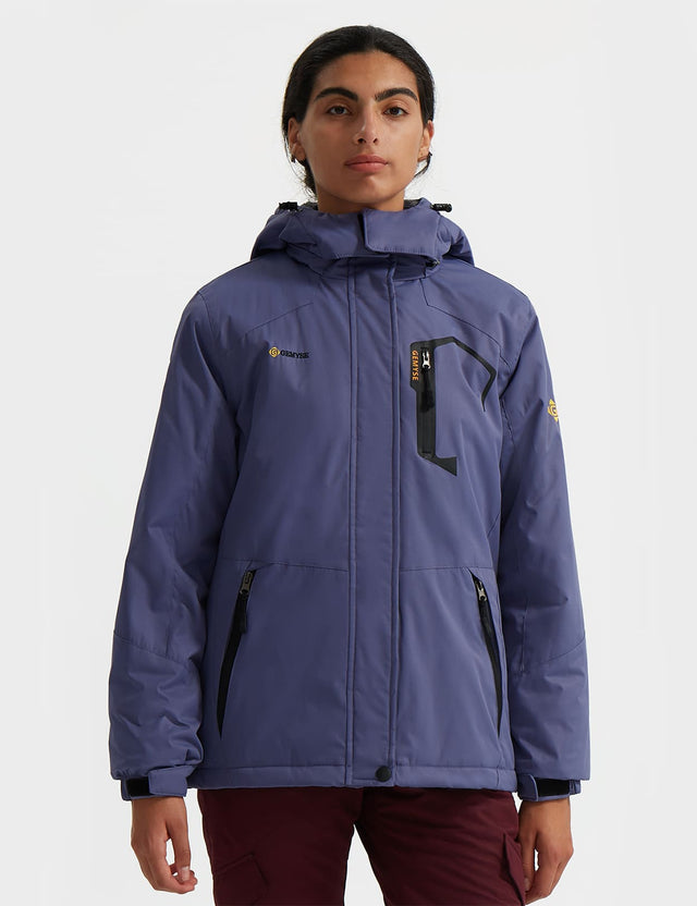 GEMYSE Women's Ski Snow Jacket Warm Winter Waterproof