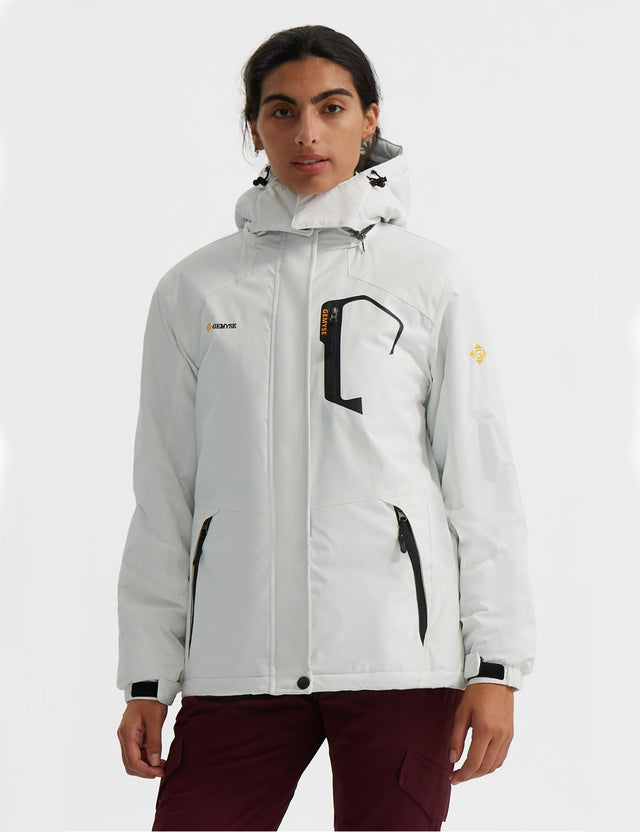 GEMYSE Women's Ski Snow Jacket Warm Winter Waterproof