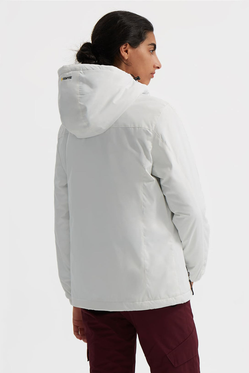 GEMYSE Women's Ski Snow Jacket Warm Winter Waterproof Coat Snowboard Rain Jacket Hooded Windproof Windbreaker