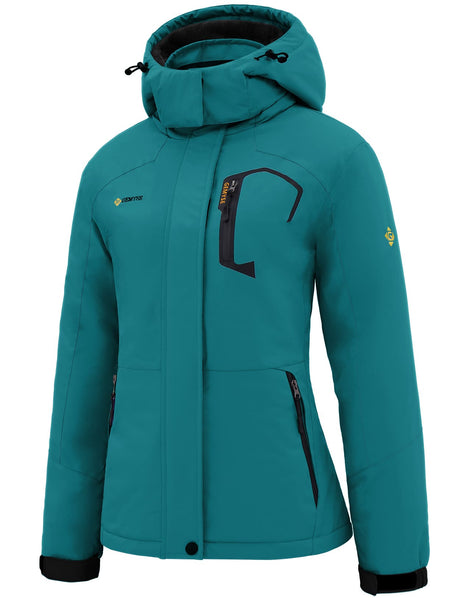GEMYSE Women's Ski Snow Jacket Warm Winter Waterproof