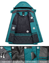 GEMYSE Women's Ski Snow Jacket Warm Winter Waterproof