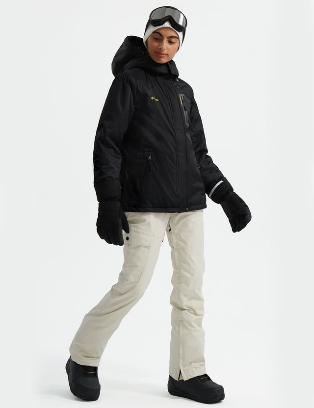 GEMYSE Women's Ski Snow Jacket Warm Winter Waterproof