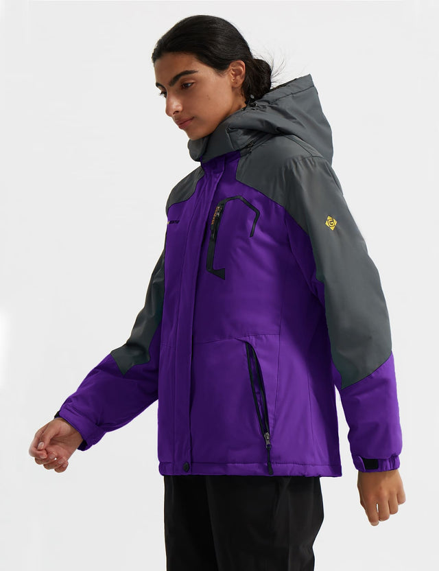 GEMYSE Women's Ski Snow Jacket Warm Winter Waterproof