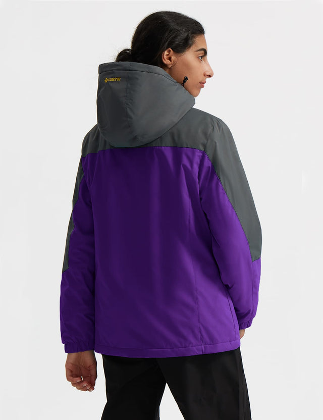 GEMYSE Women's Ski Snow Jacket Warm Winter Waterproof