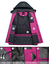 GEMYSE Women's Ski Snow Jacket Warm Winter Waterproof
