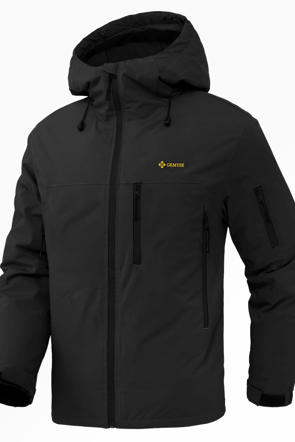 GEMYSE Men's Ski Jacket Warm Winter Snow Coat Waterproof Mountain Windbreaker Jacket for Snowboarding Hiking