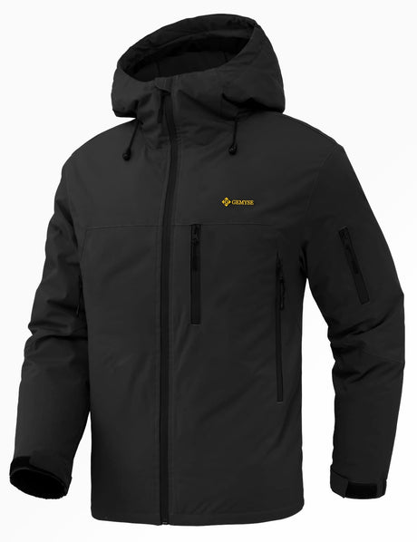 GEMYSE Men's Ski Jacket Warm Winter Snow Coat Waterproof Mountain Windbreaker Jacket for Snowboarding Hiking