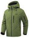 GEMYSE Men's Ski Jacket Warm Winter Snow Coat Waterproof Mountain Windbreaker Jacket for Snowboarding Hiking