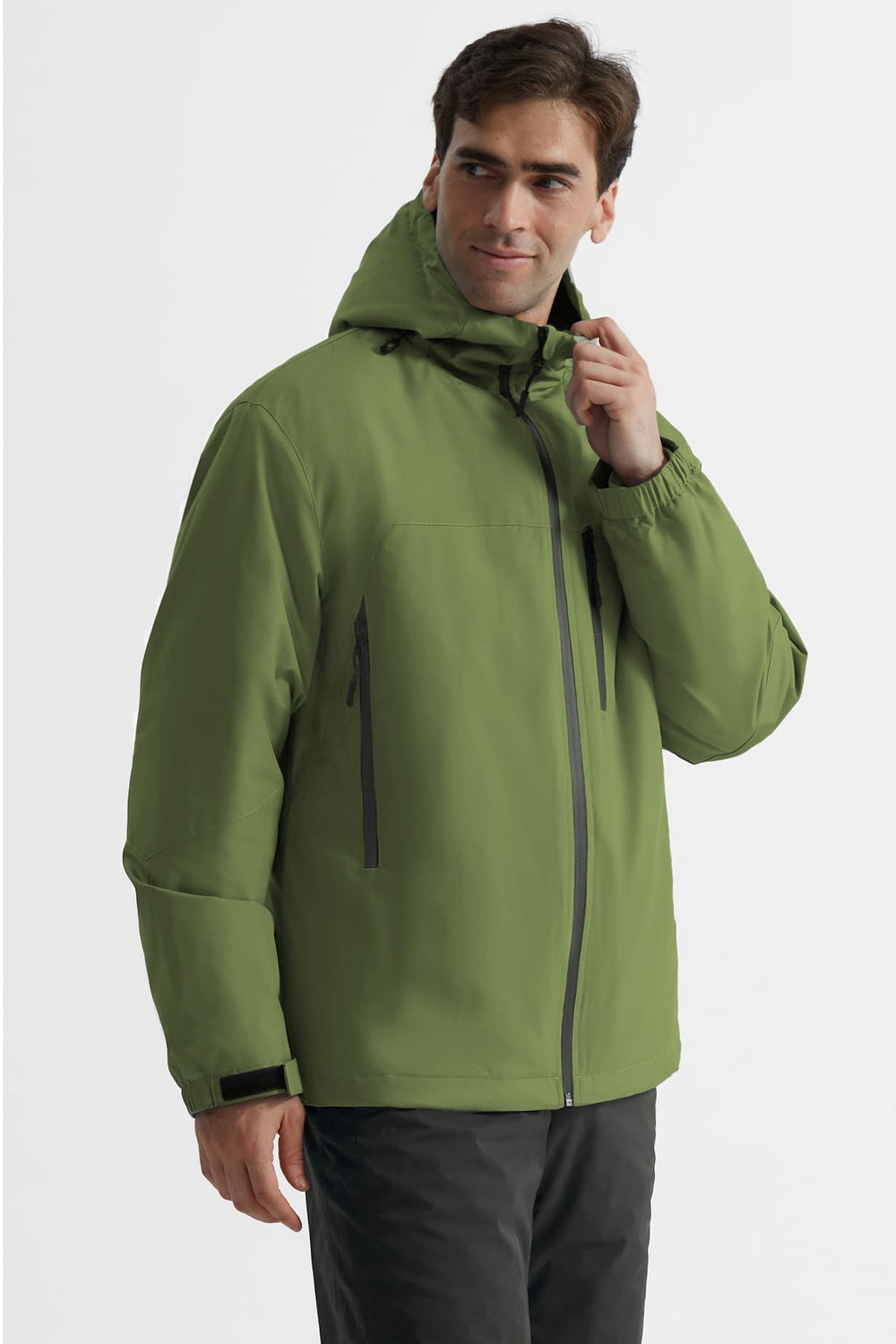 GEMYSE Men's Ski Jacket Warm Winter Snow Coat Waterproof Mountain Windbreaker Jacket for Snowboarding Hiking