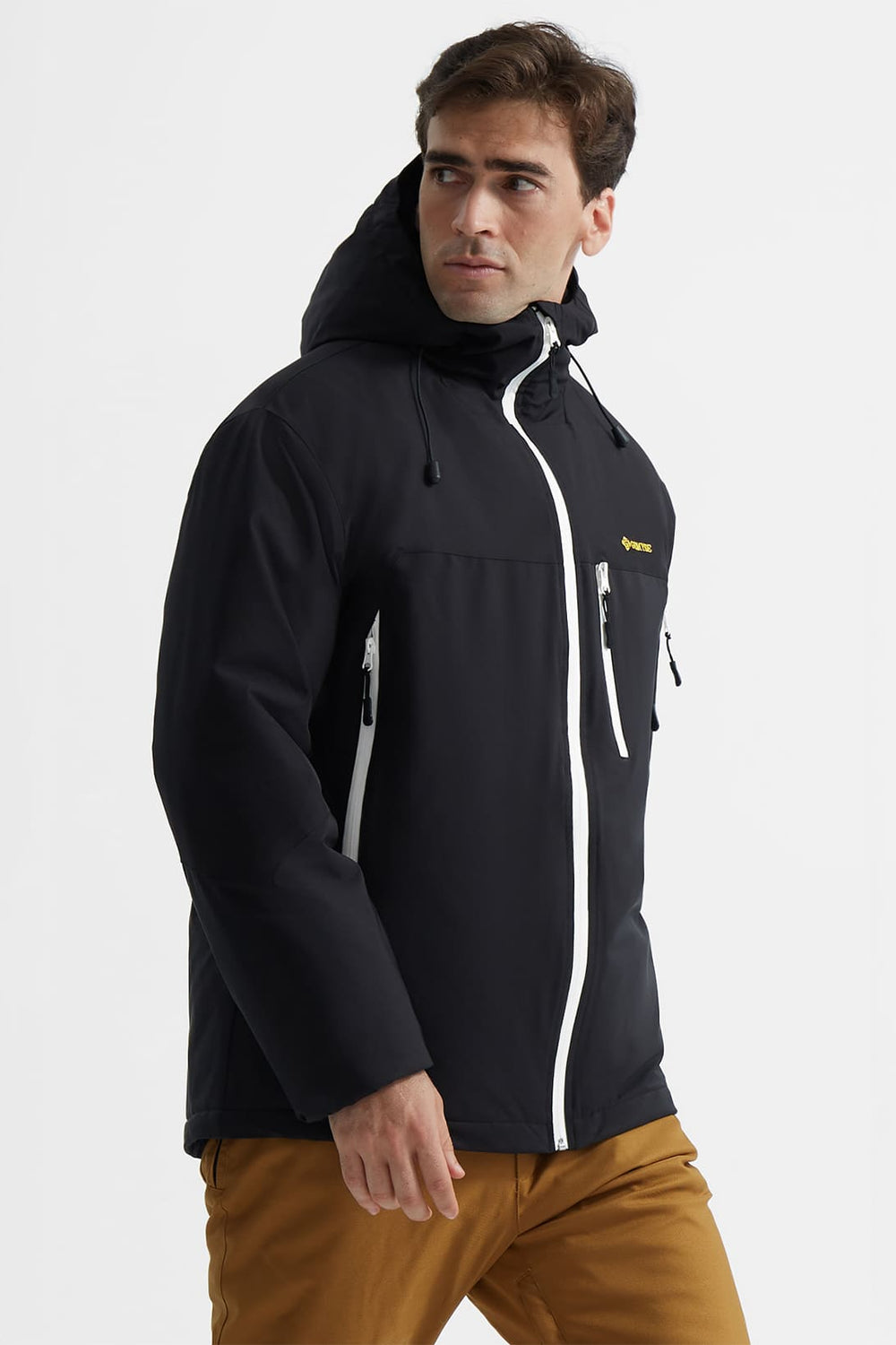 GEMYSE Men's Ski Jacket Warm Winter Snow Coat Waterproof Mountain Windbreaker Jacket for Snowboarding Hiking