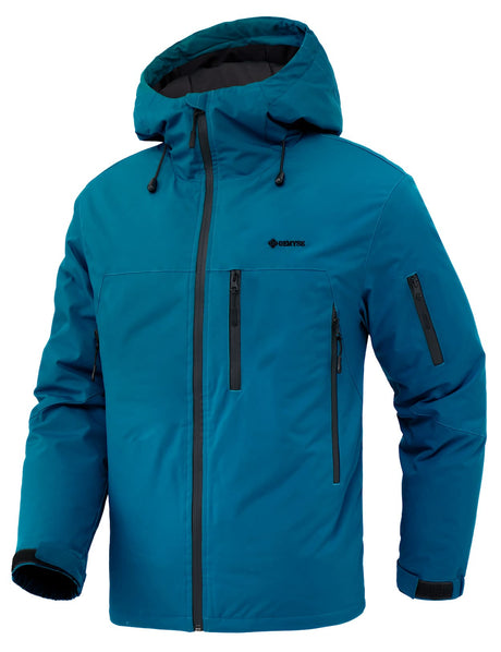 GEMYSE Men's Ski Jacket Warm Winter Snow Coat Waterproof Mountain Windbreaker Jacket for Snowboarding Hiking