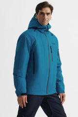 GEMYSE Men's Ski Jacket Warm Winter Snow Coat Waterproof Mountain Windbreaker Jacket for Snowboarding Hiking